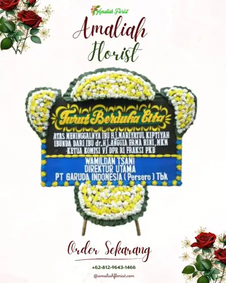 Papan Bunga Duka Sedatigede
